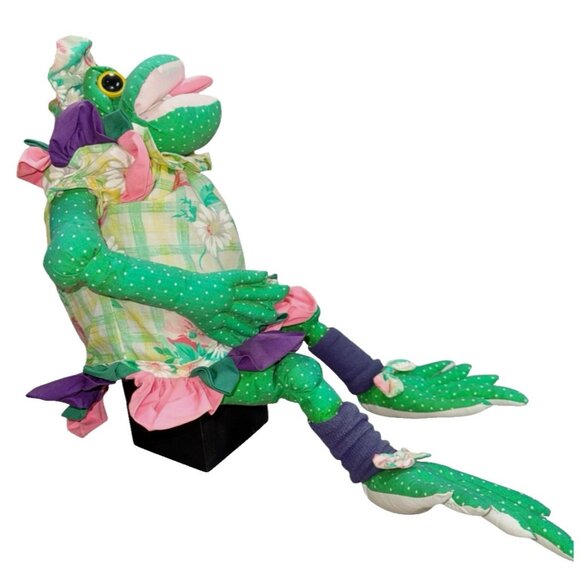 VTG  1997 Frog Joelson Industries Lily Pad Pals 23” Spring Stuffed Animal Plush - Picture 2 of 10